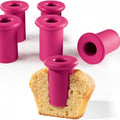 English muffin round drilling silicone opening plug（6 packs)
